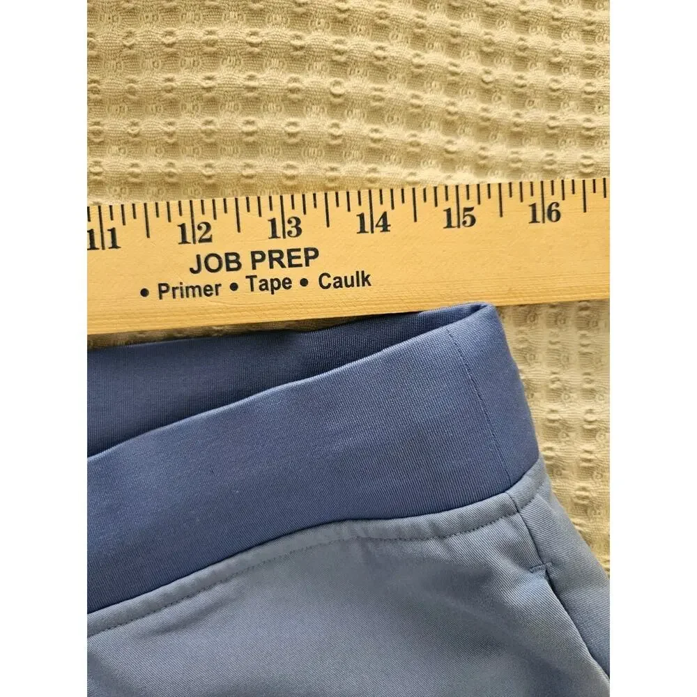 Mandala Scrub Pants Petite Medium PM M Womens Blue Wide Comfort Waistband